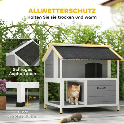 PawHut Katzenhaus