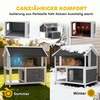 PawHut Katzenhaus