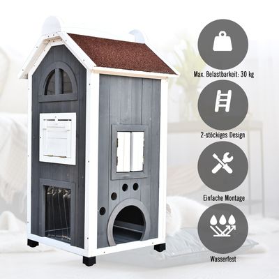 PawHut Katzenhaus