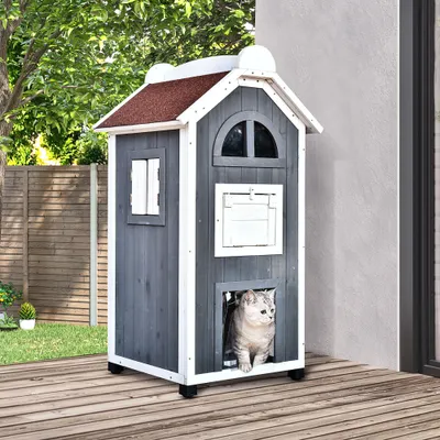 PawHut Katzenhaus