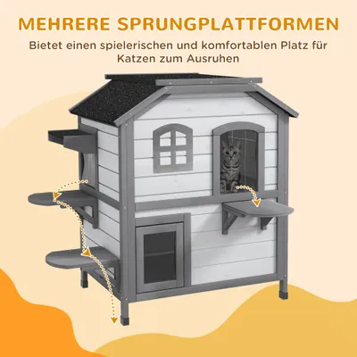 PawHut Katzenhaus