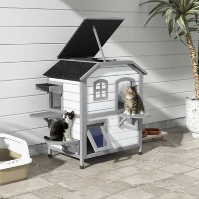 PawHut Katzenhaus