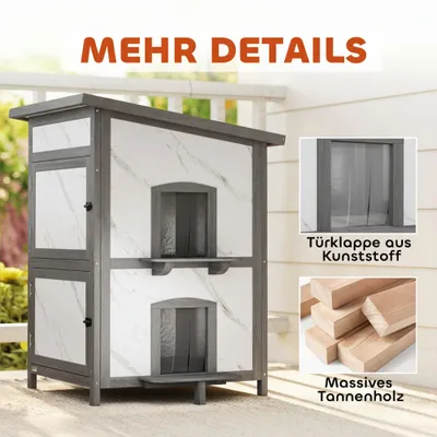 PawHut Katzenhaus