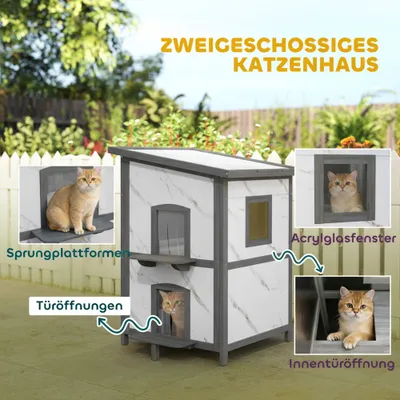 PawHut Katzenhaus