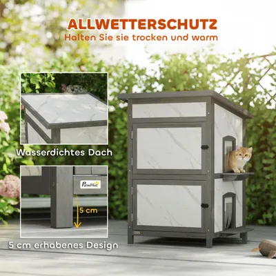 PawHut Katzenhaus