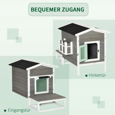 PawHut Katzenhaus