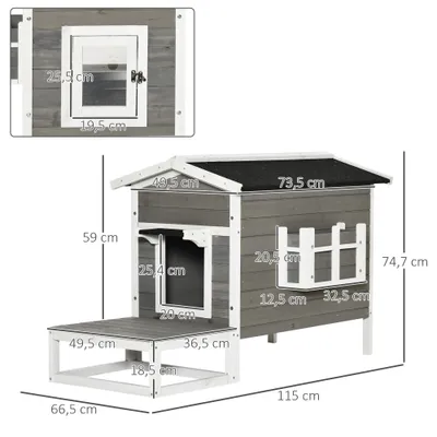 PawHut Katzenhaus
