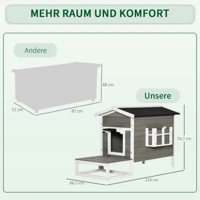 PawHut Katzenhaus