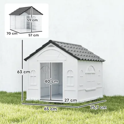 PawHut Hundehütte