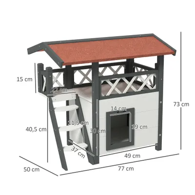 PawHut Katzenhaus