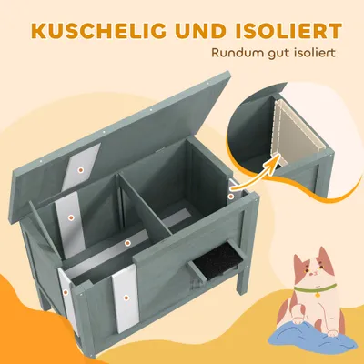 PawHut Katzenhütte