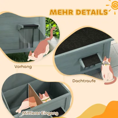 PawHut Katzenhütte