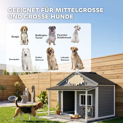 PawHut Hundehütte