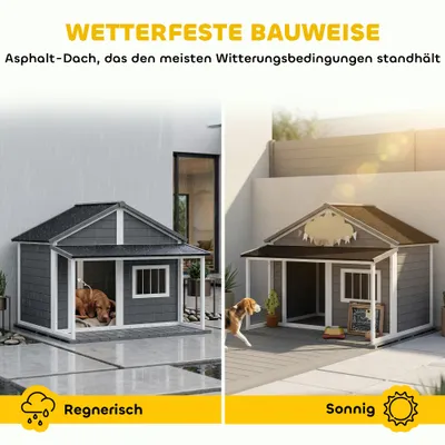 PawHut Hundehütte