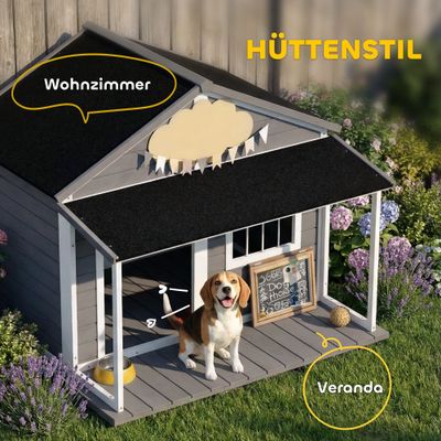 PawHut Hundehütte