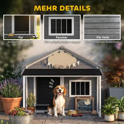 PawHut Hundehütte