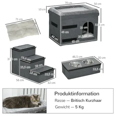 PawHut Katzenhaus