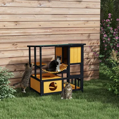 PawHut Katzenhaus