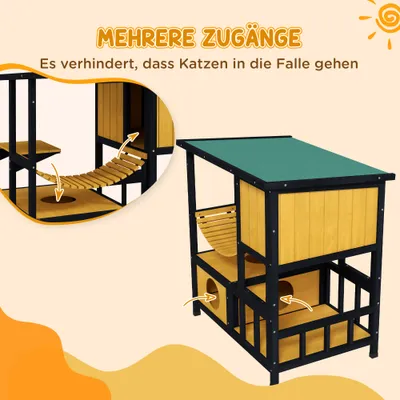 PawHut Katzenhaus