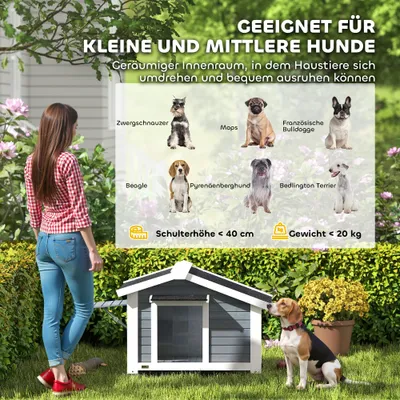 PawHut Hundehütte