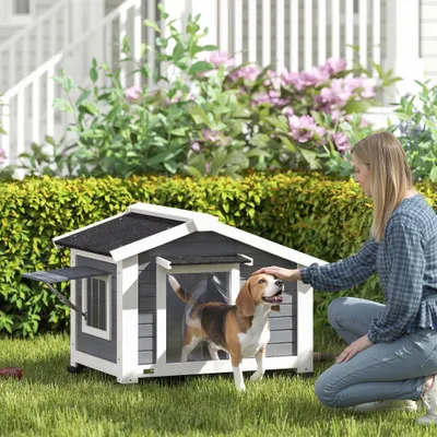 PawHut Hundehütte
