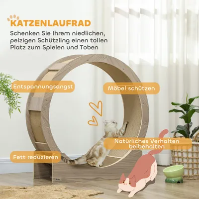 PawHut Katzenlaufrad