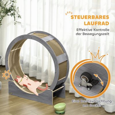 PawHut Katzenlaufrad