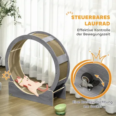 PawHut Katzenlaufrad