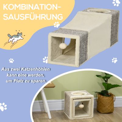 PawHut Katzentunnel