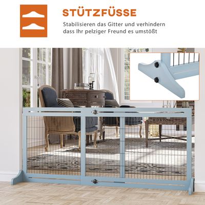 PawHut Hunde Absperrgitter