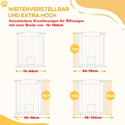 PawHut Türschutzgitter