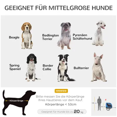 PawHut Hundeanhänger