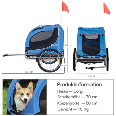 PawHut Hundeanhänger