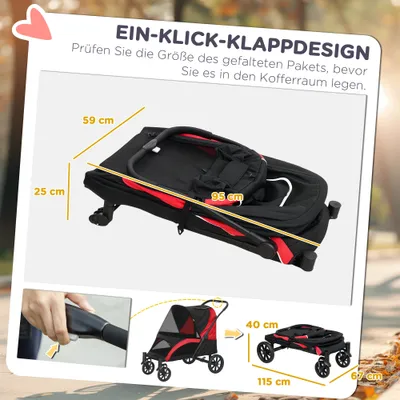 PawHut Hundewagen