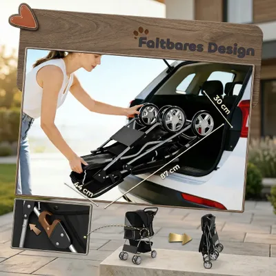 PawHut Hundewagen