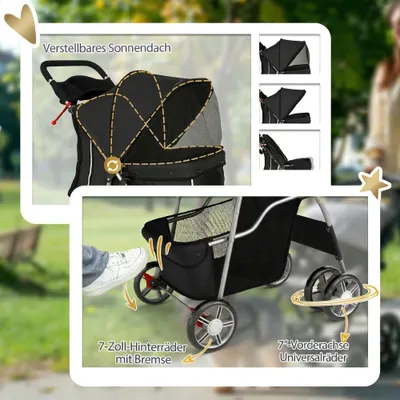 PawHut Hundewagen