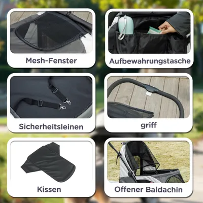 PawHut Hundewagen