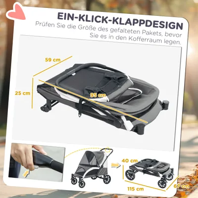 PawHut Hundewagen