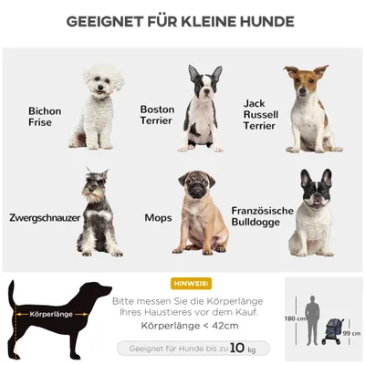PawHut Hundewagen