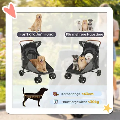 PawHut Hundewagen