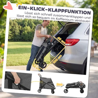 PawHut Hundewagen