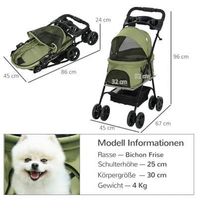 PawHut Hundewagen