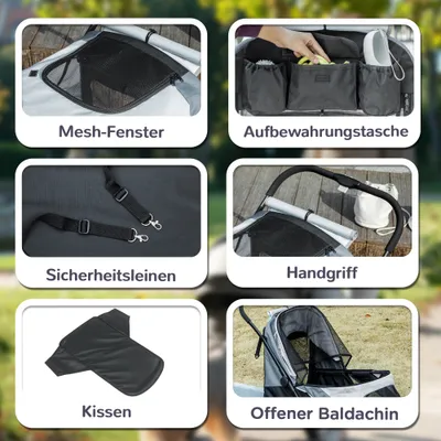 PawHut Hundewagen