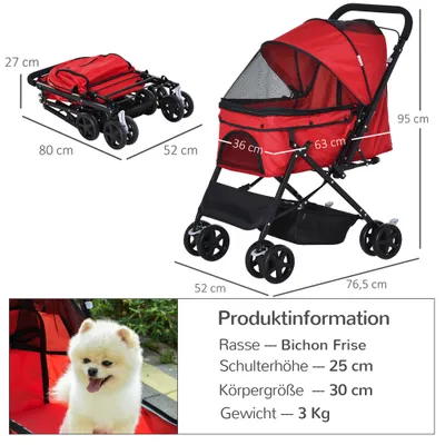PawHut Hundewagen