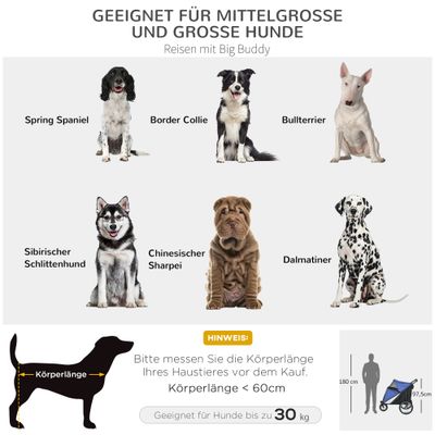 PawHut Hundewagen