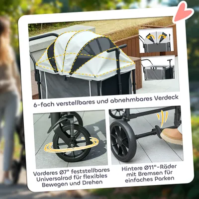 PawHut Hundewagen