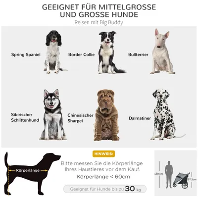 PawHut Hundewagen