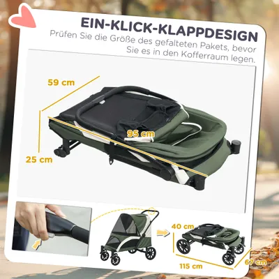 PawHut Hundewagen