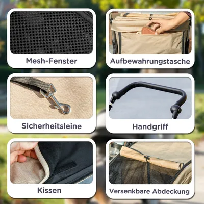 PawHut Hundewagen