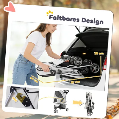 PawHut Hundewagen